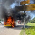 У Києві згоріла маршрутка