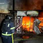 На Харківщині загорівся ринок через атаку дронів